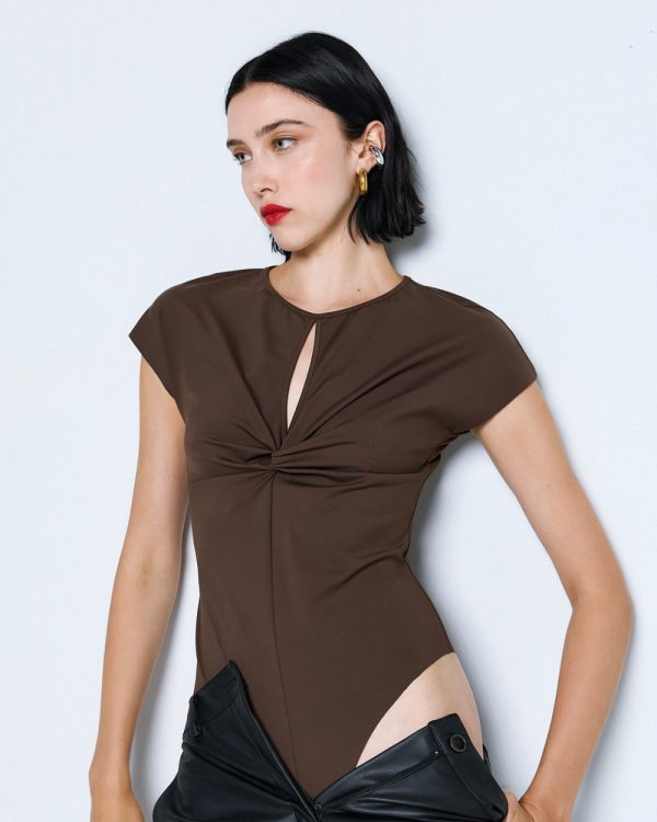 Cut-out bodysuit with knot detail - Access Fashion - Image 3