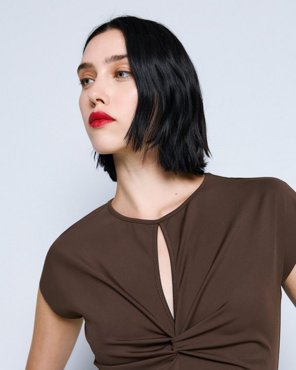 Cut-out bodysuit with knot detail - Access Fashion - Image 5