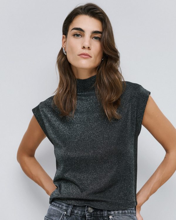 High-neck ribbed top -  Access Fashion - Image 7