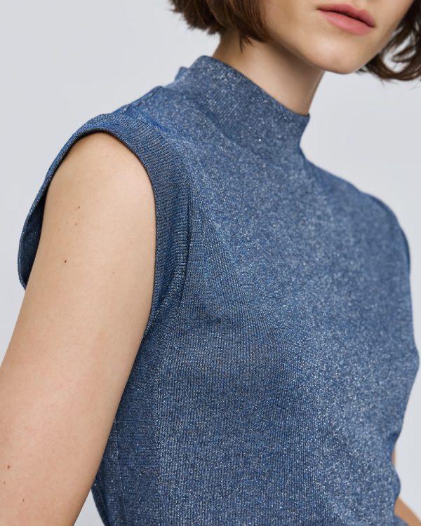 High-neck ribbed top -  Access Fashion - Image 4
