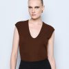 Bodysuit with V neckline - Access Fashion