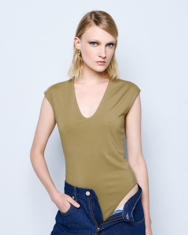 Bodysuit with V neckline - Access Fashion - Image 3