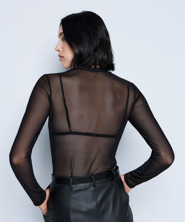 Tulle long sleeve top - Access Fashion - Image 2