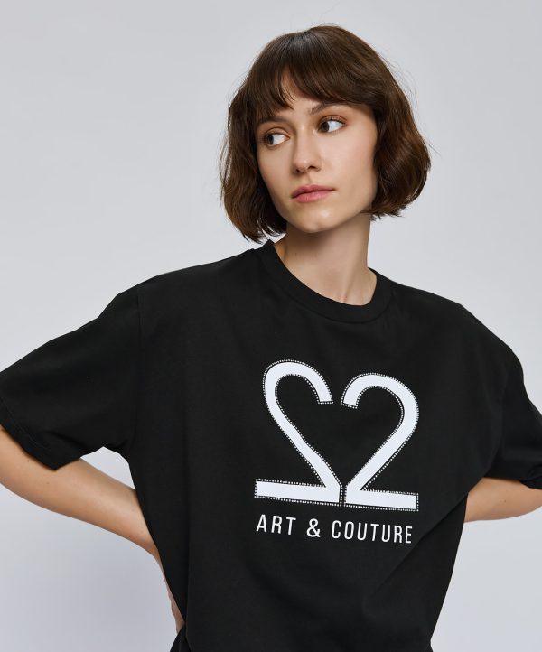 Cotton blouse with Art & Couture print - Access Fashion - Image 7