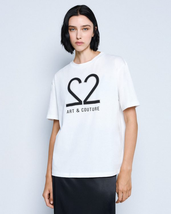 Cotton blouse with Art & Couture print - Access Fashion