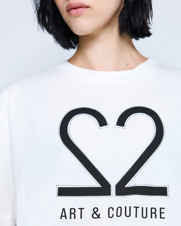 Cotton blouse with Art & Couture print - Access Fashion - Image 5