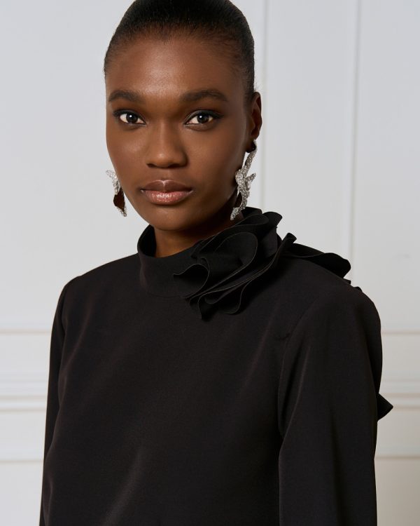 Mini dress with ruffle sleeves - Access Fashion - Image 6