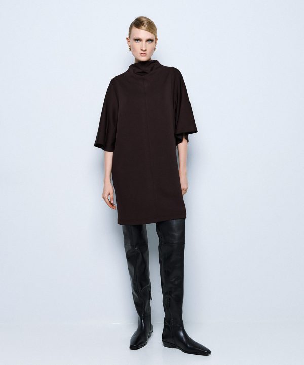 High-neck midi dress - Access Fashion