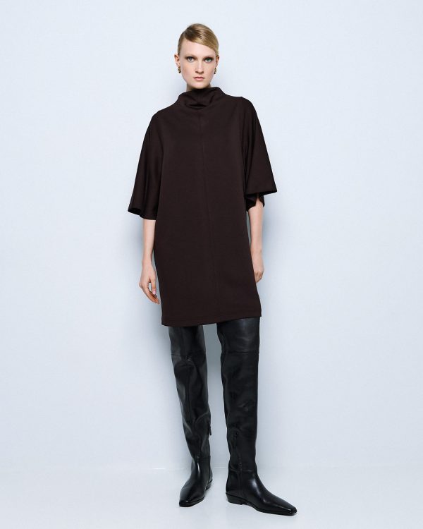 High-neck midi dress - Access Fashion