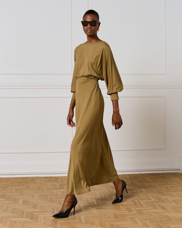 Maxi dress with an open back - Access Fashion