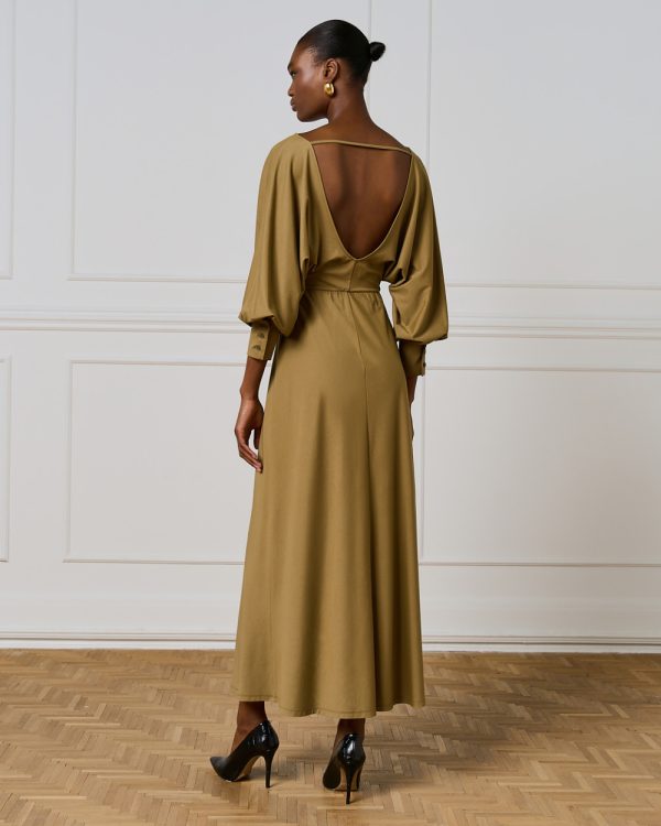 Maxi dress with an open back - Access Fashion - Image 3