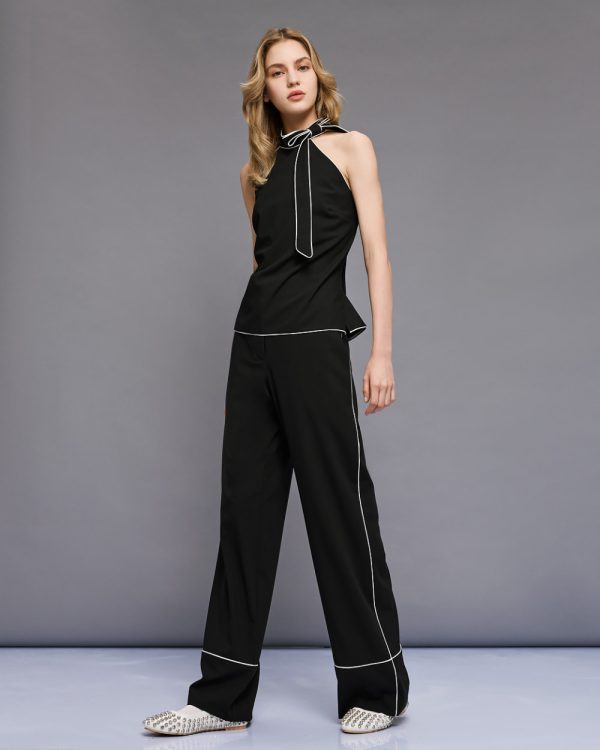 Pants with piping details - Access Fashion