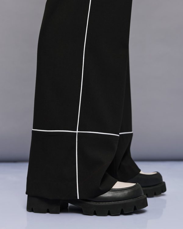 Pants with piping details - Access Fashion - Image 5
