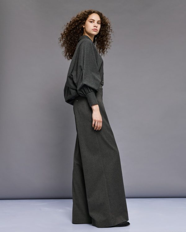Wide-leg pants with pleats - Access Fashion - Image 3
