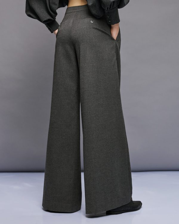 Wide-leg pants with pleats - Access Fashion - Image 4
