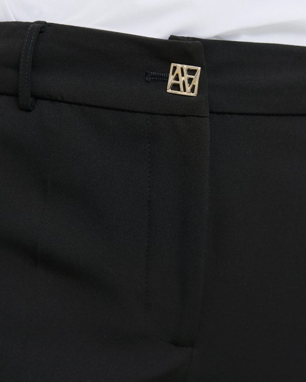Straight-leg pants with a monogram button - Access Fashion - Image 11