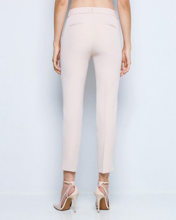 Straight-leg pants with a monogram button - Access Fashion - Image 7