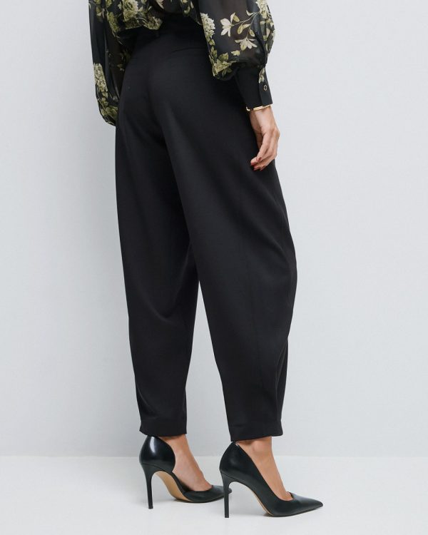 Barrel pants with front pleats - Access Fashion - Image 3