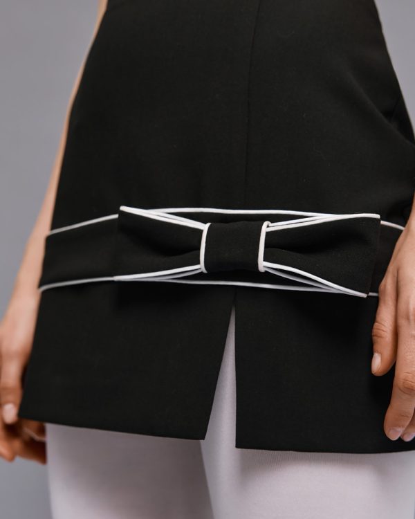 Mini skirt with piping and bow - Access Fashion - Image 4