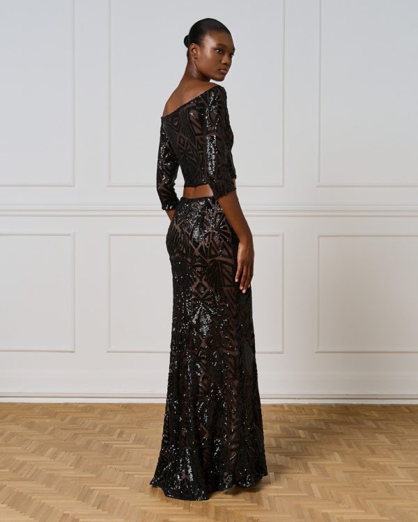 Sequin embellished maxi skirt - Access Fashion - Image 3