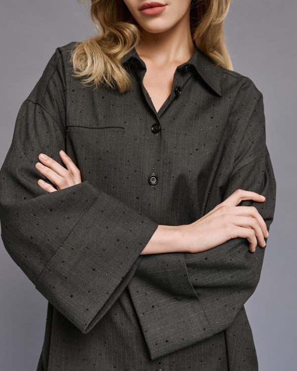 Long shirt with rhinestones - Access Fashion - Image 5
