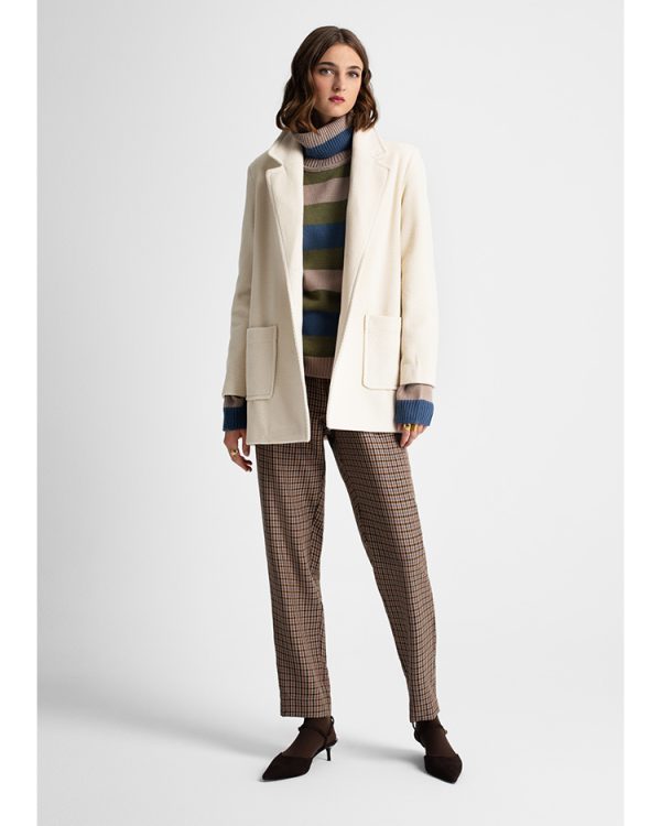 Tailored coat with patch pockets - Moutaki