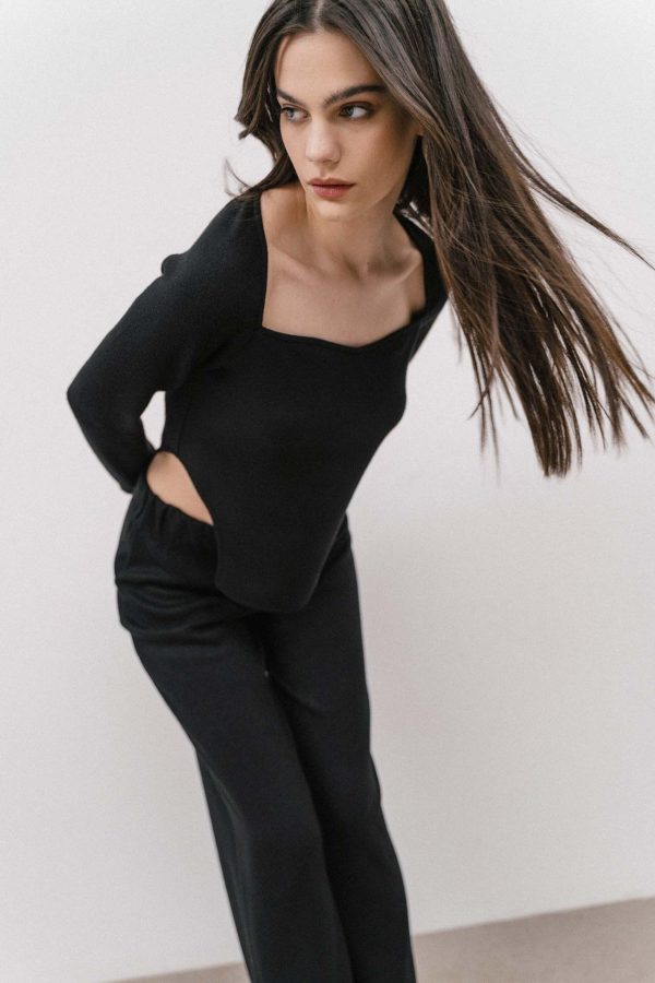 Valeria top with square neckline - 4Tailors - Image 9
