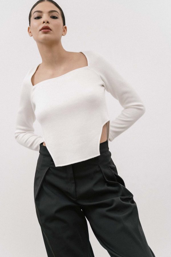 Valeria top with square neckline - 4Tailors - Image 2