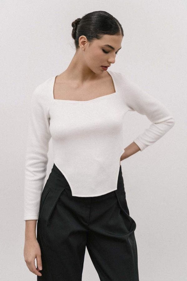 Valeria top with square neckline - 4Tailors - Image 4
