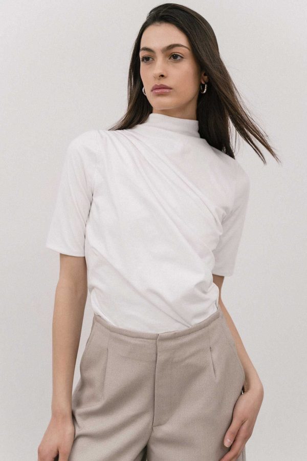 Valeria top with draped detailing - 4Tailors - Image 2