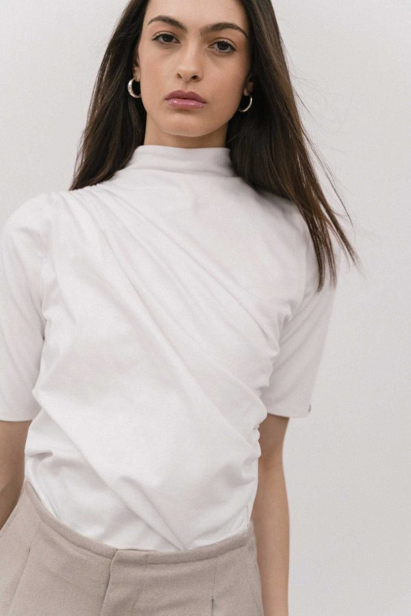 Valeria top with draped detailing - 4Tailors - Image 3