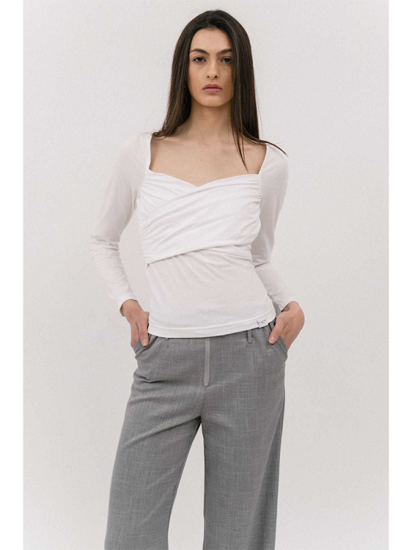 Valeria top with sweetheart neckline - 4Tailors