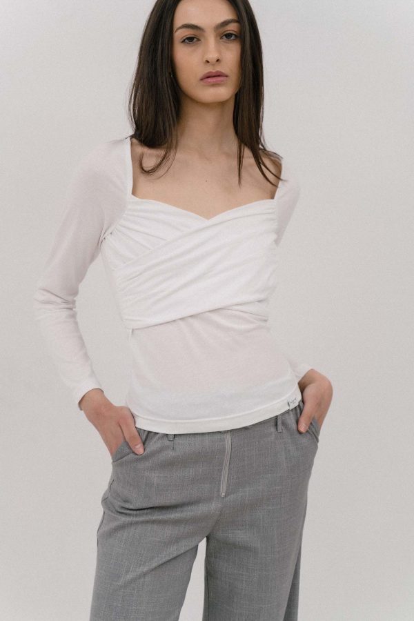 Valeria top with sweetheart neckline - 4Tailors - Image 2