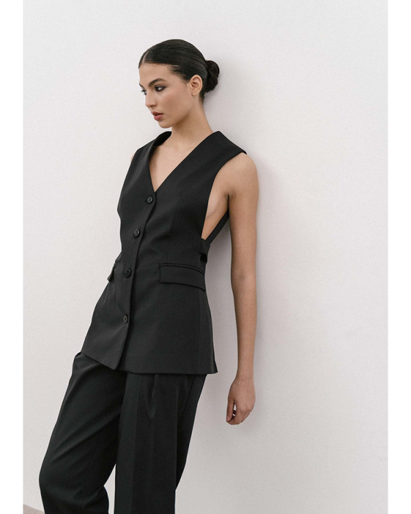 Nancy tailored sleeveless vest - 4Tailors