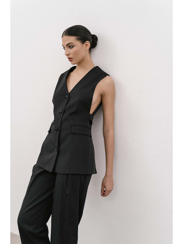 Nancy tailored sleeveless vest - 4Tailors