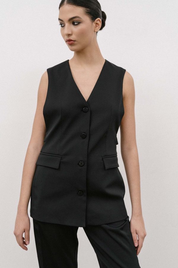 Nancy tailored sleeveless vest - 4Tailors - Image 3