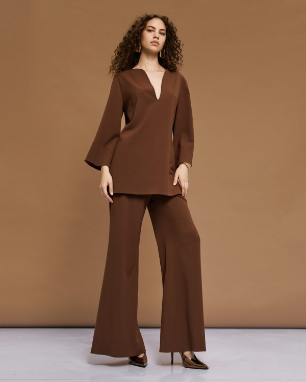 Long blouse with bell sleeves - Access Fashion - Image 3