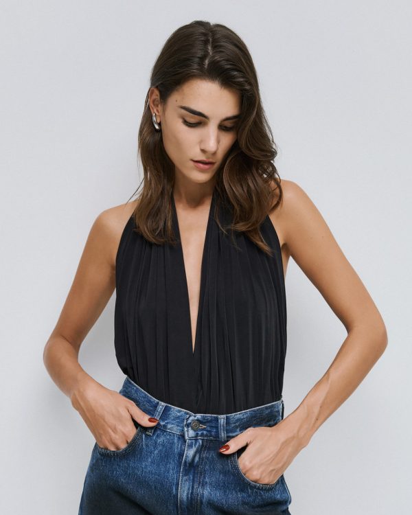 Pleated bodysuit - Access Fashion