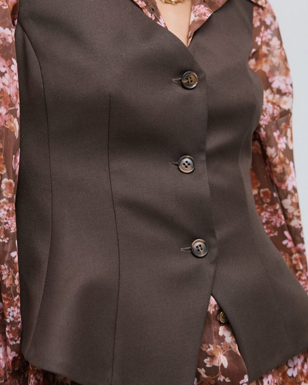 Vest with godet - Access Fashion - Image 4
