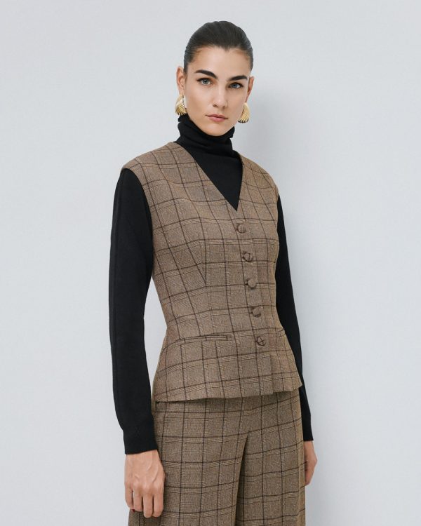 Checked vest - Access Fashion