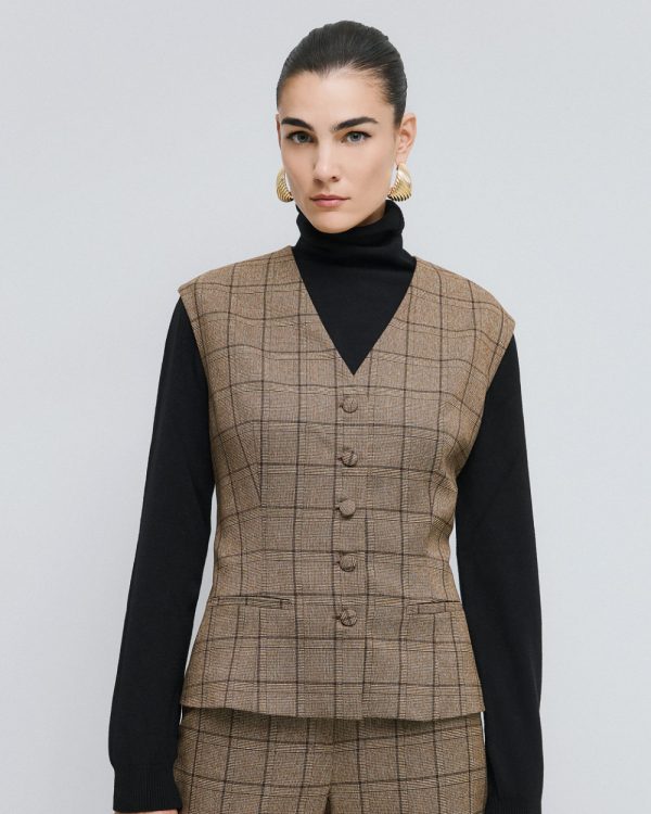 Checked vest - Access Fashion - Image 3