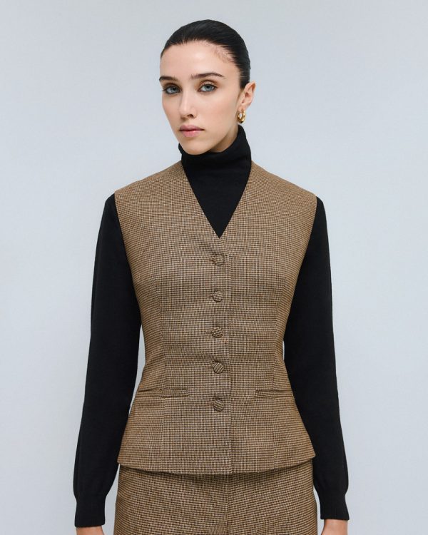 Mini-check vest - Access Fashion - Image 3