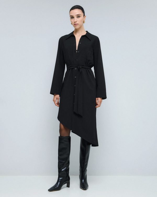 Asymmetric shirt dress - Access Fashion - Image 3