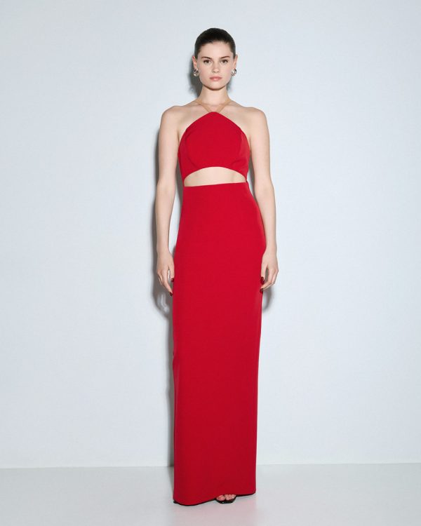 Halter dress with a cut-out - Access Fashion - Image 7