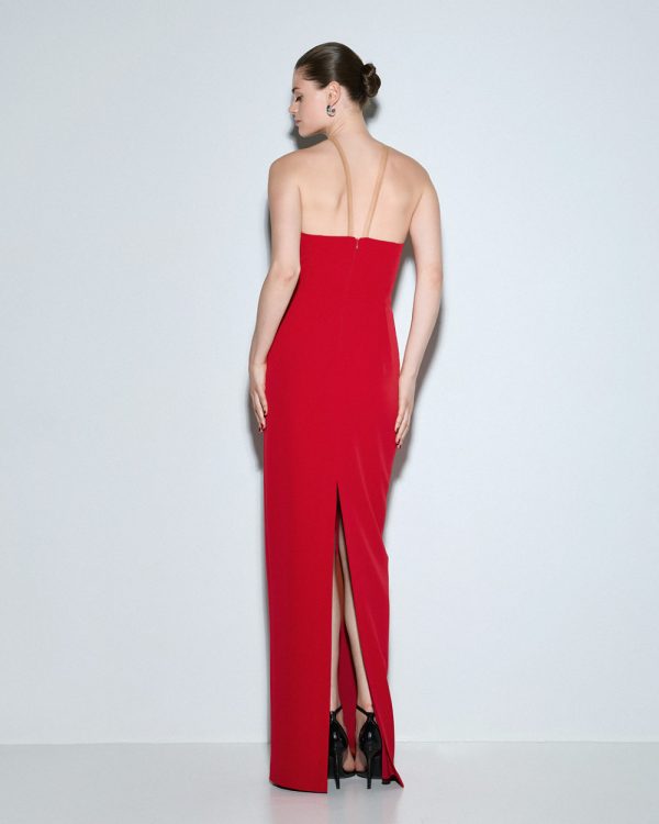 Halter dress with a cut-out - Access Fashion - Image 8