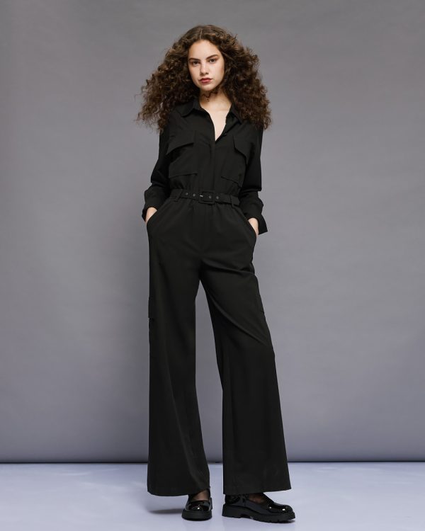 Cargo jumpsuit with belt - Access Fashion - Image 3