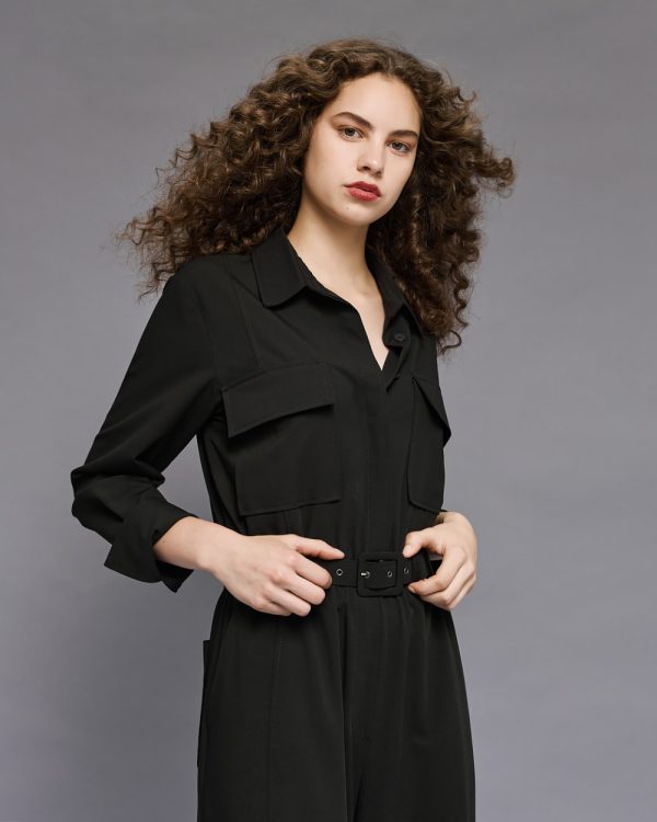 Cargo jumpsuit with belt - Access Fashion - Image 4