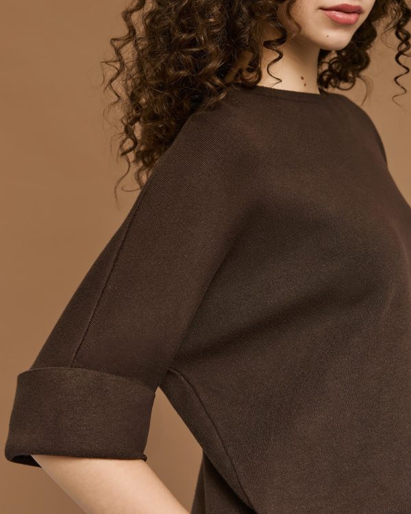 Knitted blouse with a boat neckline - Access Fashion - Image 4
