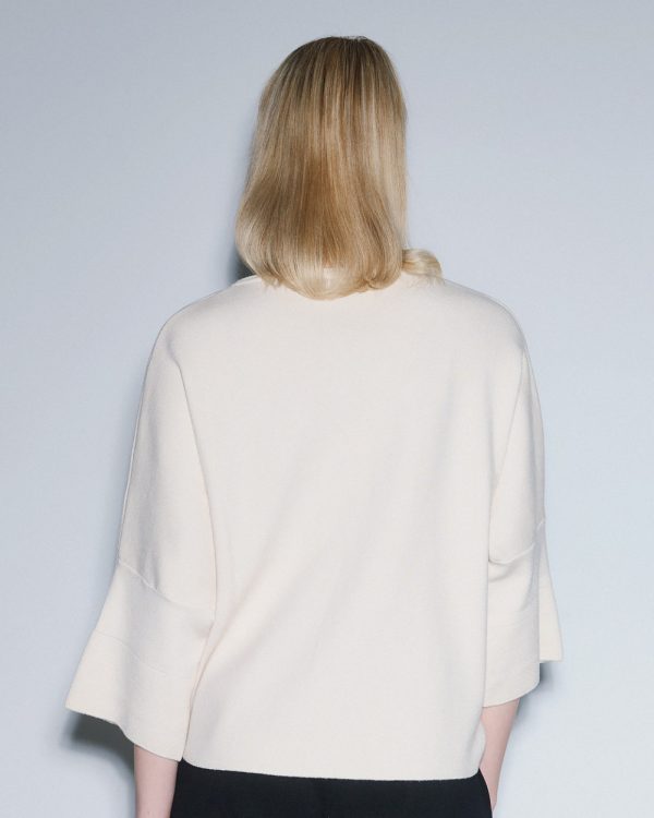 Knitted blouse with a boat neckline - Access Fashion - Image 7