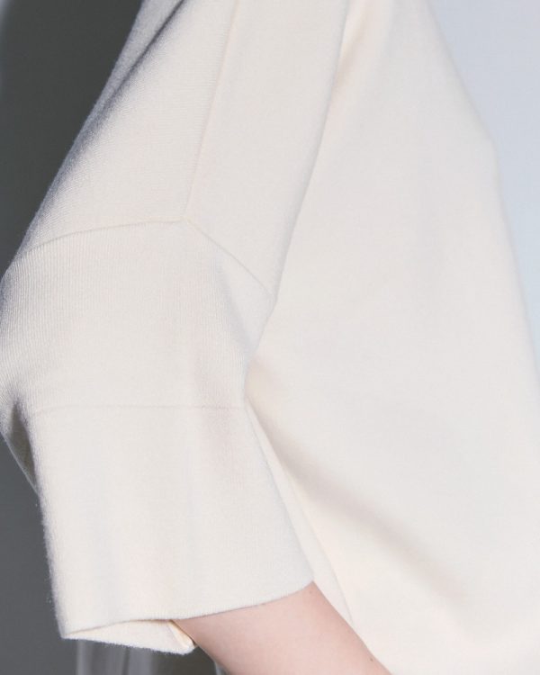 Knitted blouse with a boat neckline - Access Fashion - Image 8